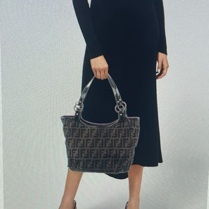 Fendi cloth tote very good condition!